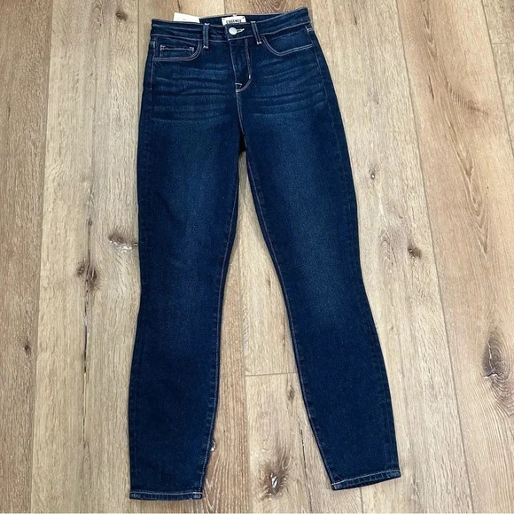 L'AGENCE Margot High Rise Skinny Dark Wash Denim Jeans Size 24 NWT - Picture 2 of 9